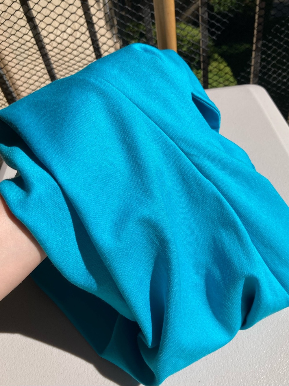 Amanda Uprichard Cut Out Back Detail Teal Blue Dress - Picture 10 of 12